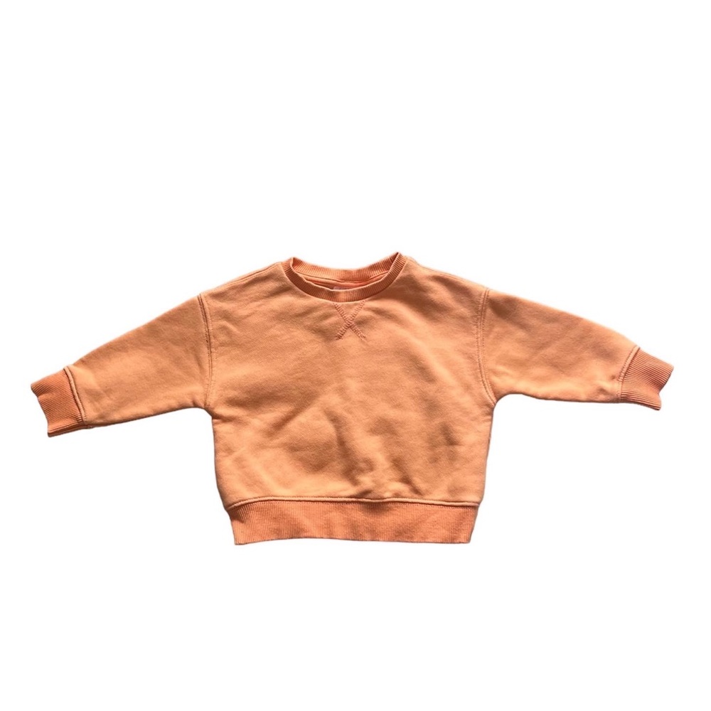 Zara orange sweatshirt 9-12 months